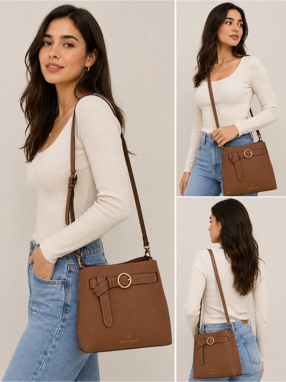 Nanette Lepore Brown Leather Shoulder Bag